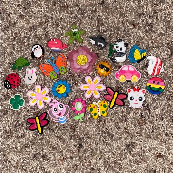 CROCS Accessories - Big set of bright and cute croc pins!